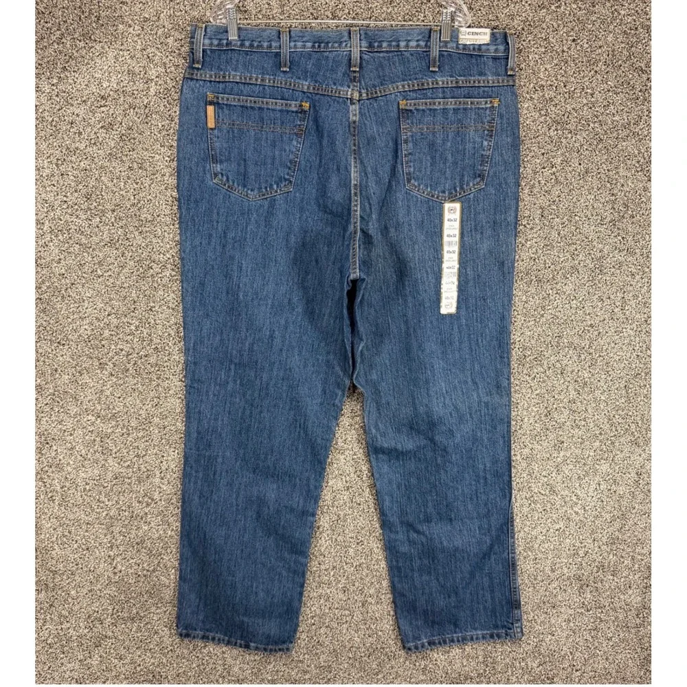 Cinch Green Label Jeans Mens 40x32‎ Blue Denim Relaxed Fit Tapered Leg Western